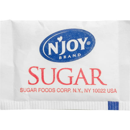 Njoy, SUG72101, N'Joy Sugar Packets, 2000 / Box