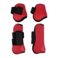 thumbnail image 3 of 4 pares de botas para caballos, ligeras, transpirables y que absorben los , para entrenamiento, salto, equitación, Soledad Protección de botas de tendón de caballo, 3 of 9