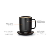 Ember Temperature Control Smart Mug 2, 10 oz, Black 1.5-hr Battery Life App Controlled Heated Coffee Mug