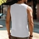 thumbnail image 5 of pstuiky Camiseta sin mangas para hombre, Camiseta deportiva de tirantes elástica de color liso para hombre, ideal para el tiempo libre y el fitness. Chaleco de hombre l, 5 of 9