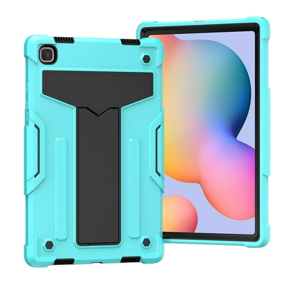 For Samsung Galaxy Tab A7 10.4 (2020) T-shaped Bracket Contrast Color Shockproof PC   Silicone For Samsung Galaxy Tab A7 10.4 (2020)