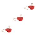 thumbnail image 2 of Speravity Metal Heart Shape Lock Solid Color Wardrobe Replacement Cabinet Anti-rust Key Padlock Drawer Decorative Meaningful with rojo 3piezas, 2 of 6