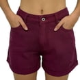 thumbnail image 6 of Wutalume Jeans for Women Denim Shorts Classic Blue, Slim Fit Stretch Jean Shorts for Comfortable Summer Everyday Style,Purple M, 6 of 6