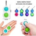 thumbnail image 2 of CPDD 6pcs Punk Graffiti Mini Pop its Pack, Fidget Toy Keychain Packs Simple Dimple Push Bubble Sensory Stress Relief Anti-Anxiety Autism Hand Key Chain Gift for Kids Teen Adult (Mixed-A), 2 of 6