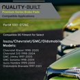 thumbnail image 3 of Pastillas De Freno Delanteras De Cerámica Premium De Calidad 1001-0726C Compatibles Con Oldsmobile Bravada 1997-2001; 1997-2005 Gmc (Jimmy Sonoma); Chevrolet 1998-2005 (Blazer S10); 1999-2000 Isuzu Ho, 3 of 5