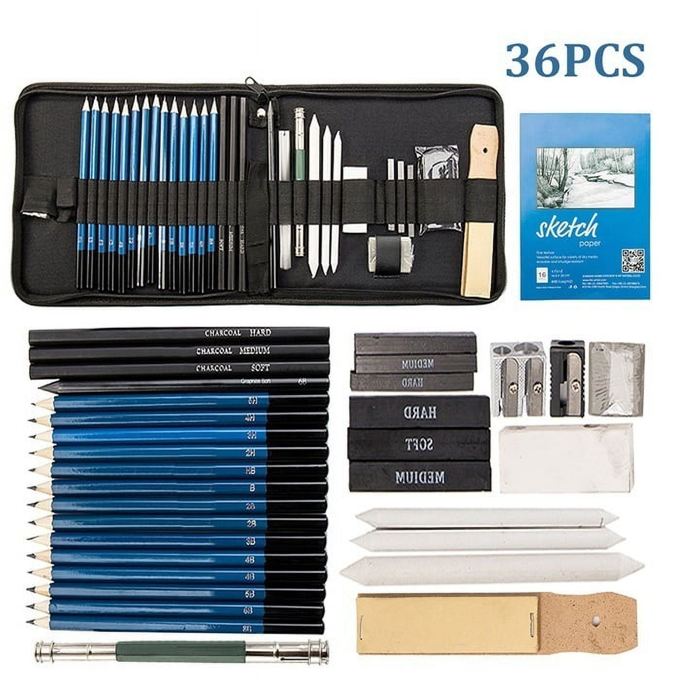 Wholesale Pencil Professional Drawing Sketch Pencil Kit Sketch Graphite  Charcoal Pencils Sticks Erasers Stationery Drawing Supplies Y200709 From  Long10, $27.44