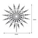 thumbnail image 4 of 2X de Viento de Metal MáGico y ÚNico 3D EóLico Escultura CinéTica CéSped Metal Viento Solar Spinners, 4 of 9