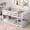 White, variant on Alvantor Twin Over Twin Bunk Bed, Solid Rubber Wood Low Floor Bunk with Ladder, Pink