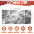 thumbnail image 2 of Large Gaming Mouse Pad for Desk, Silver Technology Honeycomb Desk Mat, Sci-Fi Honeycomb Desk Pad, 31.5"x11.8" Extended Big Computer Keyboard Mouse Pad with Non-Slip Base and Stitched Edge, 2 of 13