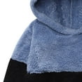 thumbnail image 5 of newwalpole Unisex Boys Girls Fleece Lined Sherpa Hoodie Kids Warm Winter Hoodies Pullover Hooded Sweatshirt Sweater Blue for Size 5-6 Years, 5 of 8