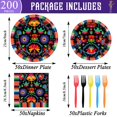 thumbnail image 2 of Platos para fiestas Qyeahkj Mexican Fiesta Plates para 50 invitados, 2 of 8