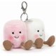 thumbnail image 1 of Fun Marshmallow Keychain Cute Soft Keychain Pendant Doll Pendant Gift, 1 of 4