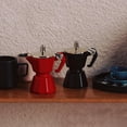thumbnail image 4 of Escena en Miniatura Juguete Simulación Mini Cafetera Casa de Muñecas Utensilios de Café Modelo para Niños Rojo, 4 of 5