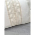 thumbnail image 5 of Beach Club Beige Stripe Indoor Outdoor Pillow 24x24, 5 of 9
