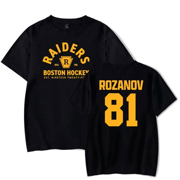 Heated Rivalry Ilya Rozanov 81 Boston Raiders T-shirt Unisex Crewneck Short Sleeve Casual Fashion Tee