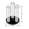 thumbnail image 2 of 3-Pole Vertical Revolving Counter Bracelet Display. Overall Size: 12"H x 9"Dia., 2 of 2