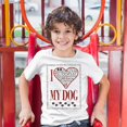 thumbnail image 3 of Tee Hunt I Love My Dog Youth T-Shirt Best Friend Companion One of The Family Kids Grey, 3 of 5