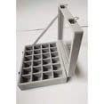 thumbnail image 5 of Caja de piedras preciosas, 24 joyeros, soporte para presentación de joyería con tapa de vidrio, vitrina de almacenamiento, organizador para almacenamiento de anillos y pendientes, 5 of 5