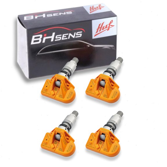 4 pc Huf TPMS Sensors compatible with Toyota RAV4 2013-2018 - Orange