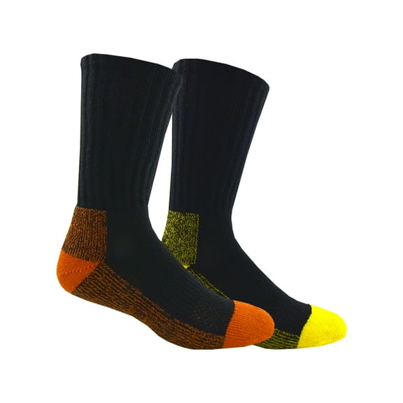 Workmate Mens 4pk Crew Sock Ylw Blaze