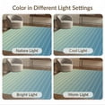 thumbnail image 7 of ODIKA 8'x10' Washable Area Rug Non-Slip Chair-Friendly Mat Lime Stripes Striped Palette Evenly Spaced Farmhouse Checkered for Dining Room, Large Office, Lounge, 7 of 7