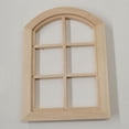 thumbnail image 3 of 2 Muebles De Abedul Para Casa De Muñecas, Escala 1/12, Marcos De Ventana De 6 Paneles, Adorno, 3 of 9