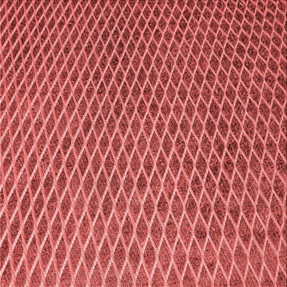 Ahgly Company Indoor Square Patterned Love Red Area Rugs, 7' Square