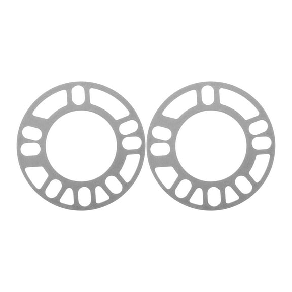 Aluminum Alloy Wheel Spacers for Car Use Silver Color 2pcs Enhanced Stability and Durability Fits