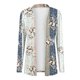 thumbnail image 3 of ICHUANYI Clearance Women's Fashionable Long Sleeve Round Neck Floral Printed Cardigan Jacket(Gray, XL) ICHUANYI WER2023081503601, 3 of 6