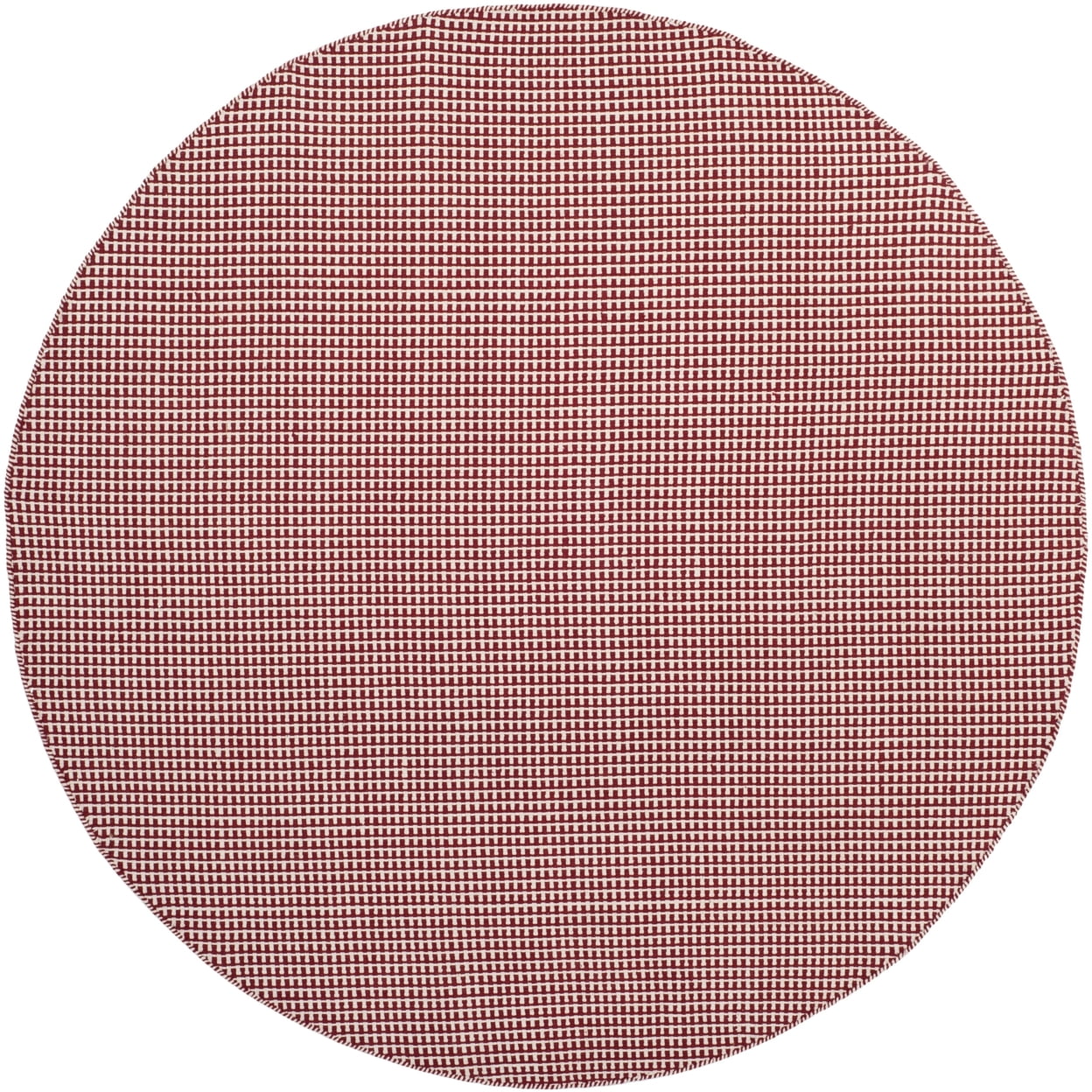 SAFAVIEH Montauk Patton Geometric Cotton Area Rug, Ivory/Red, 3' x 5'