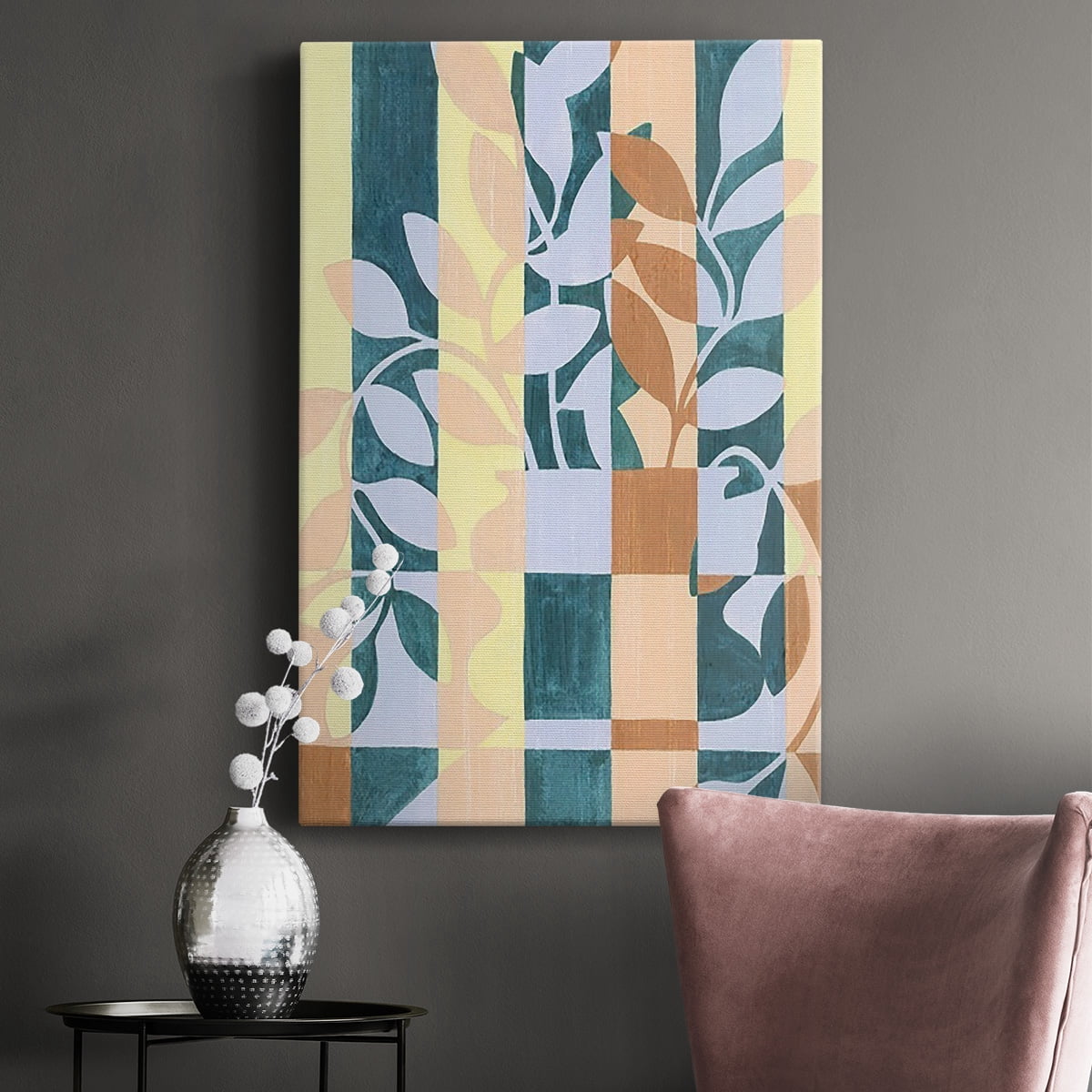 Checkered Cutting I Premium Gallery Wrapped Canvas - Ready to Hang