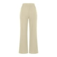 thumbnail image 5 of HomeGardon Summer Clearance!Women's Wide Leg Pants,Pants for Women 2025,Solid Color High Waist Wide Leg Pants Casual Loose Elastic Waist Straight Leg Pocket Pants,S-XXL, 5 of 6