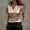 A1_Gold, variant on Women's Satin V-Neck Blouse Puff Short Sleeve Wrap Front Ruched Waist Top Silky Slim Fit Elegant Satin Silk Shirt Dressy Casual Office Work Tops Trendy Going Out Cropped Blouses Black L