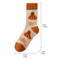 thumbnail image 3 of Lumtrix Fuzzy Socks For Women Men Cozy Winter Fluffy Slipper Socks Fall Soft Plush Warm Thick Socks For Sleeping, Lounge & Home Wear, Cute Thanksgiving Holiday Gifts C One Size, 3 of 4