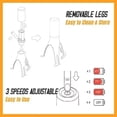 thumbnail image 3 of Agitador triangular para huevos, apto para lavavajillas, para cocinar y hornear (gris), 3 of 7