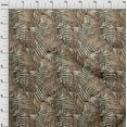 thumbnail image 4 of oneOone Georgette Viscose Brown Fabric Leaves Fabric For Sewing Printed Craft Fabric By The Yard 42 Inch Wide, 4 of 6