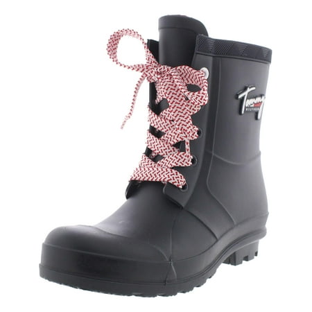 

Tommy Hilfiger Womens Tamar Lace Up Wellies Rain Boots