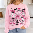 thumbnail image 5 of Breast Cancer Awareness Shirt, Pink Ribbon Ghost and Pumpkin Sweatshirt, Cute Halloween Hoodie and T-Shirt, October Support Gift for Women, 5 of 9