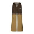 thumbnail image 5 of Dagegui Men's Cotton Linen Pants Western Vintage Straight Leg Pant Drawstring Elastic Waist Casual Trousers Big and Tall Beach Slacks Time Limited Offer Yellow XL, 5 of 5