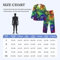 thumbnail image 4 of Fotbe Pride Rainbow Pijama de Hombre con Estampado de Manga Larga, Conjunto de 2 Piezas, Ropa de Dormir Suave y Cómoda con Bolsillos-XX-Large, 4 of 7