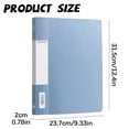 thumbnail image 3 of ZZyuan Staple Free Clip Binder Punchless Clamp Binder Staple Free Clip Binder Set Clamp Folder Punchless Paper with Double Metal Clip Documents File, 3 of 5