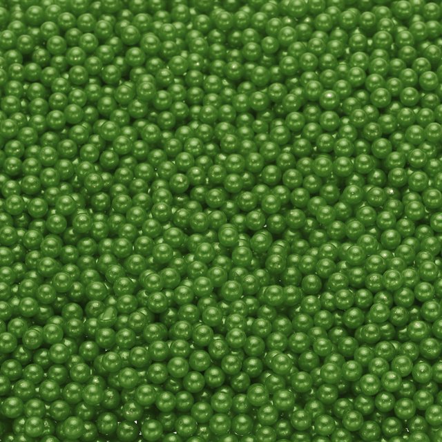 Uxcell 5000 Piezas de Perlas de Imitación para Manualidades, Perlas Redondas ABS de 4mm Sin Agujero para Cajas Cosméticas, DIY, Verde Profundo