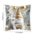thumbnail image 2 of Darzheoy Christmas Pillow Cover 18x18 Inches Decorative Pillow Case Soft Fabric Hidden Zipper for Sofa Chair Living Room Holiday Decor, 2 of 6