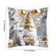 thumbnail image 3 of Herunwer Linen Plush Cartoon Snowman Print Pillowcase, Christmas Decorative Pillow Pillowcase (Without Pillow core), 3 of 6