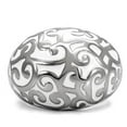 thumbnail image 3 of Womens Rings High polished (no plating) Stainless Steel Ring with No Stone TK107, 3 of 5