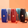 thumbnail image 3 of 10W Portable Rechargeable Bluetooth Speaker Stereo Sound Stereo Bass USB/TF/FM Radio Colorful LED Light Show: Red, 3 of 10
