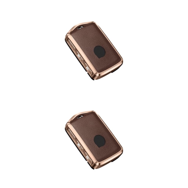 Scienceny Funda de cuero para llave de coche, funda protectora desmontable para llaves de vehículo, accesorios de modificación, reemplazo para Type2 NO2
