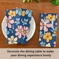 thumbnail image 6 of Napkin Satin Napkin 20*20Inchx1 Kitchen Towel Dinner Plate Towel Decorative Towel Napkin Tea Towel Suitable For Kitchen Table Colored Seamless Flower, 6 of 8