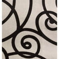 thumbnail image 3 of Plutus Moda Capella Black and White Luxury Throw Pillow - Double sided 22" x 22", 3 of 3