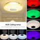thumbnail image 3 of 36W Dimmable LED Ceiling Light, RGB Color Changing Music Light with Bluetooth Speaker, Suitable for Bathroom, 3 of 6